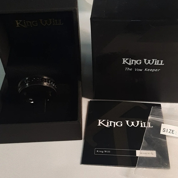 New King Will stainless steel 8mm spinner ring - Picture 4 of 6